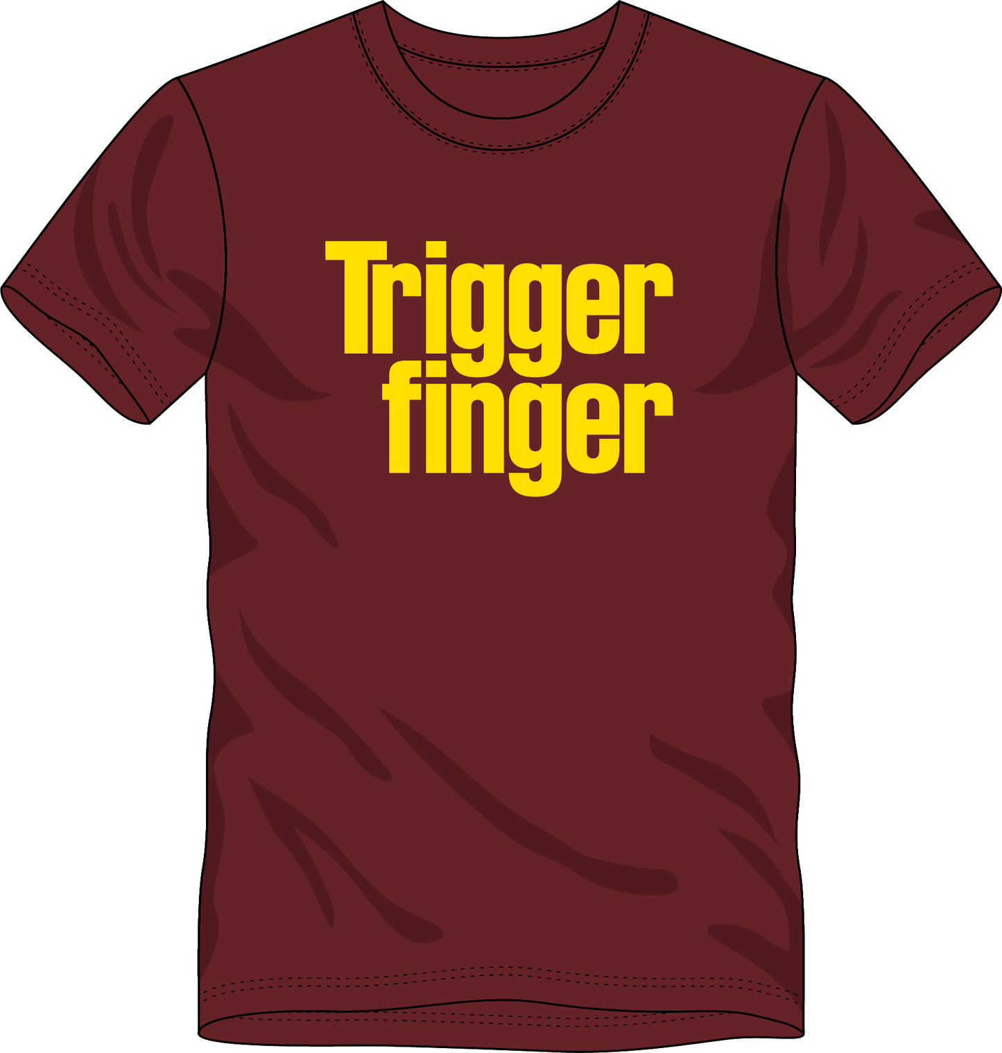 T-shirt - short sleeve BURGUNDY